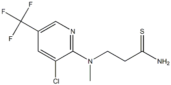 3-{[3-chloro-5-(trifluoromethyl)pyridin-2-yl](methyl)amino}propanethioamide 结构式