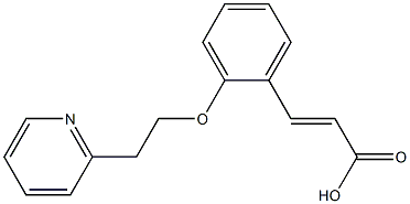 3-{2-[2-(pyridin-2-yl)ethoxy]phenyl}prop-2-enoic acid 结构式