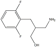 3-amino-2-[(2,6-difluorophenyl)methyl]propan-1-ol 结构式