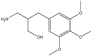 3-amino-2-[(3,4,5-trimethoxyphenyl)methyl]propan-1-ol 结构式