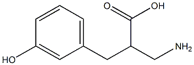 3-amino-2-[(3-hydroxyphenyl)methyl]propanoic acid 结构式