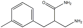 3-amino-2-[(3-methylphenyl)methyl]propanamide 结构式