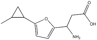 3-amino-3-[5-(2-methylcyclopropyl)-2-furyl]propanoic acid 结构式