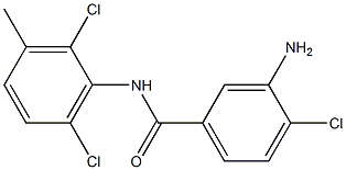 3-amino-4-chloro-N-(2,6-dichloro-3-methylphenyl)benzamide 结构式