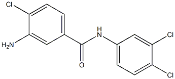 3-amino-4-chloro-N-(3,4-dichlorophenyl)benzamide 结构式