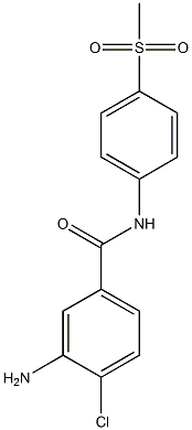 3-amino-4-chloro-N-(4-methanesulfonylphenyl)benzamide 结构式