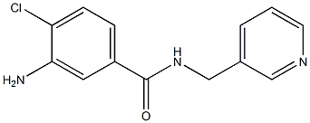 3-amino-4-chloro-N-(pyridin-3-ylmethyl)benzamide 结构式