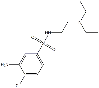 3-amino-4-chloro-N-[2-(diethylamino)ethyl]benzene-1-sulfonamide 结构式