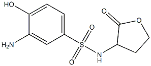 3-amino-4-hydroxy-N-(2-oxooxolan-3-yl)benzene-1-sulfonamide 结构式