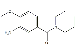 3-amino-4-methoxy-N,N-dipropylbenzamide 结构式