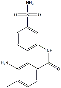 3-amino-4-methyl-N-(3-sulfamoylphenyl)benzamide 结构式