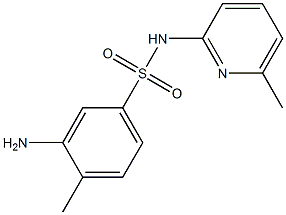 3-amino-4-methyl-N-(6-methylpyridin-2-yl)benzene-1-sulfonamide 结构式