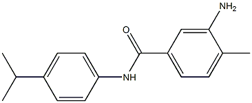 3-amino-4-methyl-N-[4-(propan-2-yl)phenyl]benzamide 结构式