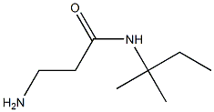 3-amino-N-(1,1-dimethylpropyl)propanamide 结构式