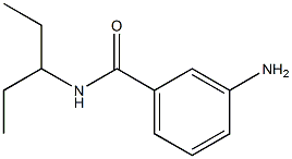 3-amino-N-(1-ethylpropyl)benzamide 结构式