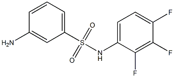 3-amino-N-(2,3,4-trifluorophenyl)benzene-1-sulfonamide 结构式