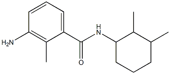 3-amino-N-(2,3-dimethylcyclohexyl)-2-methylbenzamide 结构式