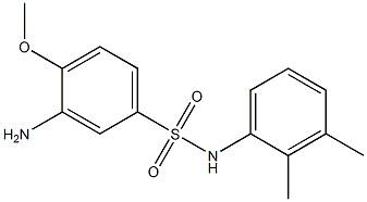 3-amino-N-(2,3-dimethylphenyl)-4-methoxybenzene-1-sulfonamide 结构式