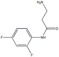 3-amino-N-(2,4-difluorophenyl)propanamide 结构式