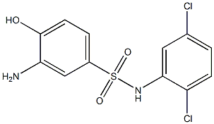 3-amino-N-(2,5-dichlorophenyl)-4-hydroxybenzene-1-sulfonamide 结构式