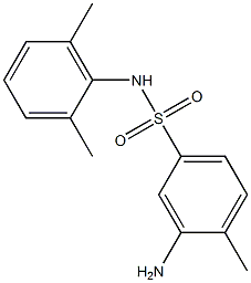 3-amino-N-(2,6-dimethylphenyl)-4-methylbenzene-1-sulfonamide 结构式