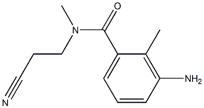 3-amino-N-(2-cyanoethyl)-N,2-dimethylbenzamide 结构式
