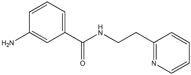3-amino-N-(2-pyridin-2-ylethyl)benzamide 结构式