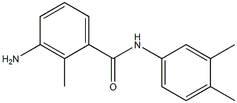 3-amino-N-(3,4-dimethylphenyl)-2-methylbenzamide 结构式