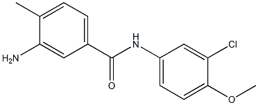 3-amino-N-(3-chloro-4-methoxyphenyl)-4-methylbenzamide 结构式