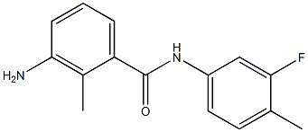 3-amino-N-(3-fluoro-4-methylphenyl)-2-methylbenzamide 结构式