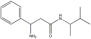 3-amino-N-(3-methylbutan-2-yl)-3-phenylpropanamide 结构式