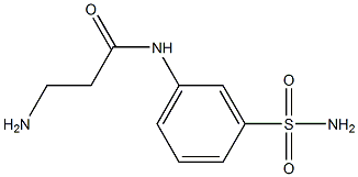 3-amino-N-(3-sulfamoylphenyl)propanamide 结构式