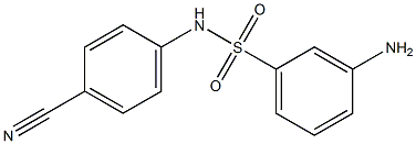 3-amino-N-(4-cyanophenyl)benzenesulfonamide 结构式