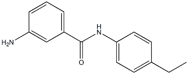 3-amino-N-(4-ethylphenyl)benzamide 结构式