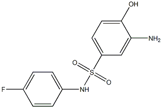 3-amino-N-(4-fluorophenyl)-4-hydroxybenzene-1-sulfonamide 结构式