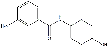 3-amino-N-(4-hydroxycyclohexyl)benzamide 结构式