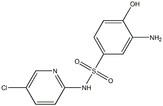 3-amino-N-(5-chloropyridin-2-yl)-4-hydroxybenzene-1-sulfonamide 结构式