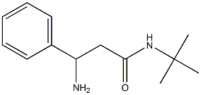 3-amino-N-(tert-butyl)-3-phenylpropanamide 结构式