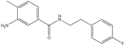 3-amino-N-[2-(4-fluorophenyl)ethyl]-4-methylbenzamide 结构式