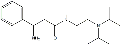 3-amino-N-[2-(diisopropylamino)ethyl]-3-phenylpropanamide 结构式