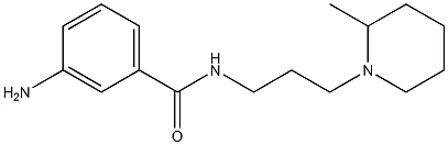 3-amino-N-[3-(2-methylpiperidin-1-yl)propyl]benzamide 结构式