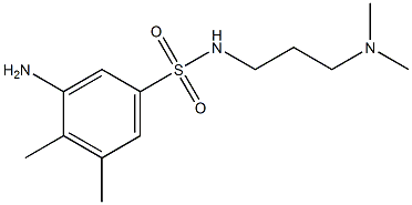 3-amino-N-[3-(dimethylamino)propyl]-4,5-dimethylbenzene-1-sulfonamide 结构式