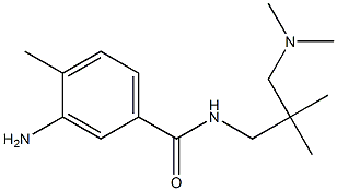 3-amino-N-{2-[(dimethylamino)methyl]-2-methylpropyl}-4-methylbenzamide 结构式