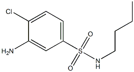 3-amino-N-butyl-4-chlorobenzene-1-sulfonamide 结构式