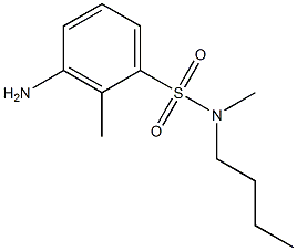 3-amino-N-butyl-N,2-dimethylbenzene-1-sulfonamide 结构式