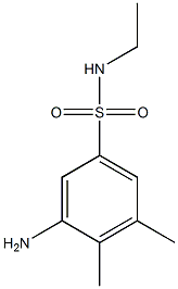 3-amino-N-ethyl-4,5-dimethylbenzene-1-sulfonamide 结构式