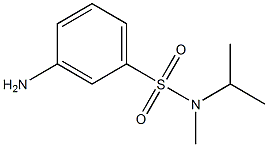 3-amino-N-isopropyl-N-methylbenzenesulfonamide 结构式