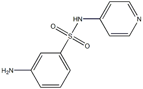3-amino-N-pyridin-4-ylbenzenesulfonamide 结构式