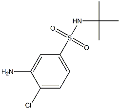 3-amino-N-tert-butyl-4-chlorobenzene-1-sulfonamide 结构式