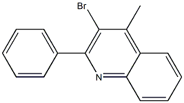 3-bromo-4-methyl-2-phenylquinoline 结构式